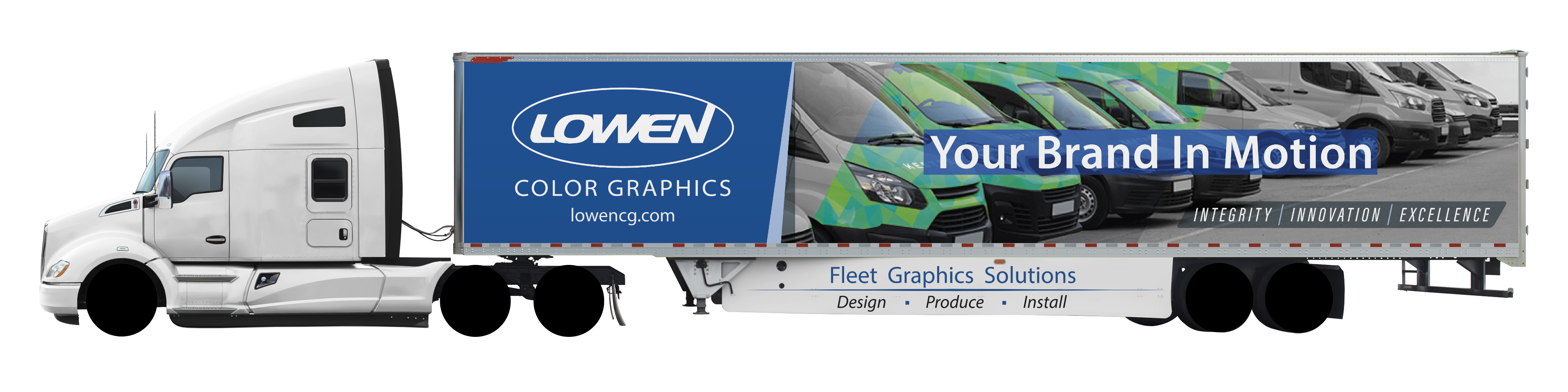 Lowen Color Graphics branded vehicle